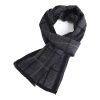 Charcoal Grey Checkered Scarf