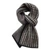 Black and White Houndstooth Scarf