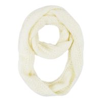White Wool Infinity Scarf