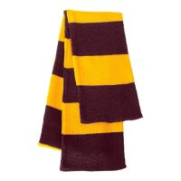 Yellow and Purple Striped Scarf